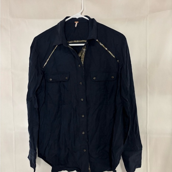 Womens size small free people brand button up shirt, #A992 - Picture 2 of 5